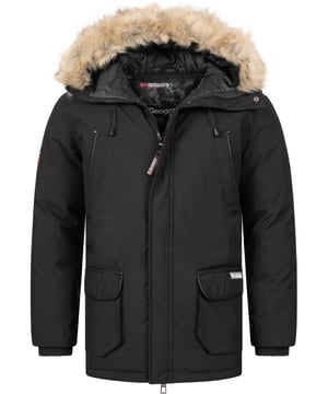 Geographical Norway Chaqueta de Invierno para Hombre Parka H-355: Tu compañero perfecto para los días fríos. Calidez y estilo combinados. La chaqueta de invierno para hombre Parka H-355 de Geographical Norway es más que solo una chaqueta: es tu nuevo compañero favorito para los fríos días de invierno. Con su cálida fornitura y el elegante cuello de pelaje sintético en la capucha, no solo te mantendrá agradablemente abrigado, sino que también te dotará de un look inconfundible. Esta chaqueta es imprescindible para cualquier hombre que valore el estilo y la comodidad.

Funcionalidad se encuentra con comodidad. Esta chaqueta de invierno no solo te protege del frío, sino que también ofrece una alta funcionalidad. Equipado con varios bolsillos, incluidos dos grandes bolsillos laterales y dos bolsillos en el pecho, tendrás suficiente espacio para guardar tus utensilios más importantes de manera segura. El robusto cierre de cremallera y los botones adicionales aseguran que el viento no pueda entrar. Ya sea que estés dando un paseo por la ciudad nevada o planeando una excursión a la naturaleza, esta chaqueta te acompañará de manera fiable.

Calidad en la que puedes confiar. Geographical Norway representa la más alta calidad y durabilidad. La chaqueta de invierno Parka H-355 está hecha de materiales de alta calidad que no solo te mantienen caliente, sino que también son a prueba de viento y repelentes al agua. La cuidadosa elaboración y el diseño atemporal hacen de esta chaqueta un compañero a largo plazo en tu guardarropa de invierno. Invierte en calidad y disfruta la temporada fría con estilo y bien protegido.