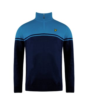 Lyle & Scott Croft Golf Mens blaublauer Pullover