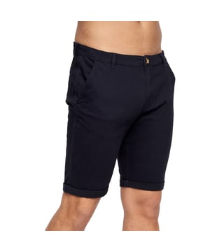 98% Polyester, 2% Elastane. Fabric: Canvas, Stretch. Design: Logo. Pockets: 2 Side Pockets, 2 Back Pockets, Jet Pocket, Buttoned. Fastening: Button, Zip Fly. Style: Chinos. Back Yoke, Belt Loops, Darted, Gripping Inner Waistband, Mock Horn Buttons, Self Fabric, Twin Needle Stitch.