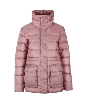 Erleben Sie ultimative Vielseitigkeit und Stil mit der Belstaff Pink Jacket. Diese Jacke bietet sowohl Wärme als auch modisches Design und ermöglicht Ihnen den mühelosen Übergang von einem lässigen Tageslook zu einem schicken Abend-Outfit. Bleiben Sie gemütlich und sehen Sie fantastisch aus mit dieser unverzichtbaren Jacke!, Daunenjacke mit normaler Passform, 2-Wege-Reißverschluss, Belstaff Phoenix-Aufnäher am Ärmel, Material 100 % Polyamid, Füllung: 90 % weiße Entendaunen, 10 % weiße Entenfedern, Reißverschluss Mit Knopfverschluss, rosa wattierter Mantel, rosafarbener Mantel