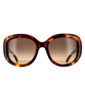 Las gafas de sol ovaladas para mujer Salvatore Ferragamo SF727S en tortuga marrón degradado son un estilo ovalado moderno fabricado en acetato ligero. El logo de Salvatore Ferragamo se presenta en las patillas para garantizar la autenticidad de la marca.