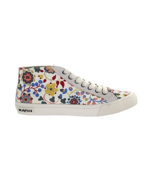 SeaVees California Special Liberty Lace-Up Multicolor Canvas Womens Plimsolls