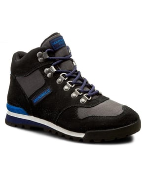 Botas de cuero de gamuza de gamuza negro Merrell Eagle J49301
