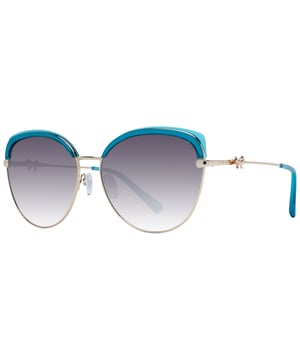 Ted Baker Semi Rimless Womens Multicolour Brown Gradient TB1661 Tamma  Sunglasses feature a stylish semi rimless frame, exuding sophistication and class. The high-quality metal material ensures durability and comfort, allowing you to wear them all day long without any discomfort. Ted Baker's logo features on the slender temples for brand recognition.