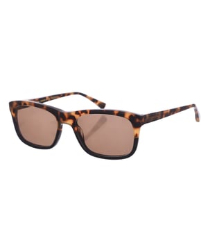 Gafas de sol Kabuki.
Gafas de sol Zen con montura de acetato.
Color Habana-negro
Forma rectangular.
Lentes de color Marrón
Patillas de acetato.
100% Protección UV. 
Incluye una funda neutra de tela.

Medidas:  Alto lente: 49 mm
Ancho lente: 54 mm.
Puente: 18 mm.
Patillas: 145 mm.


Limpieza y manutención:
-Limpiar las gafas con agua y jabón (neutro).
- No utilice paños sucios o abrasivos, que puedan alterar las características de los filtros.
- Utilice solo accesorios y repuestos originales.