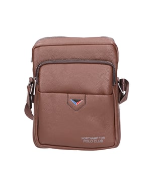 Northampton polo club Bolso de hombro para hombres en cuero vegano. Compartimento único. Producto vegano.