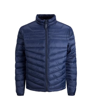 Heren jas van het merk Jack & Jones. De jas is gemaakt van hoogwaardig polyester.  Merk: Jack & JonesModelnaam: JJe Hero Puffer CollarCategorie: heren jas winterMaterialen: polyesterKleur: blauw