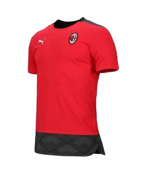 Puma 20/21 A.C. Milán 1899 Camiseta de fútbol rojo para hombre de la tripulación Camiseta de fútbol 758215 01