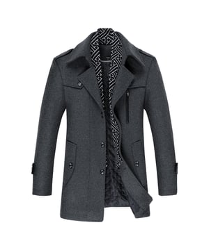 [Materiaalonderhoud] SUPERIEUR MATERIAAL-Wol 30% Polyester 70% Het is comfortabel, ademend, zachter, gladder, gemakkelijker te wassen en behoudt de vorm. Het ademt vrij en absorbeert zweet. WASSEN-Stomen wordt aanbevolen; handwas is mogelijk, maar met koud water. VEELZIJDIGE GELEGENHEID - Het is geschikt voor meerdere gelegenheden, zoals het dagelijks leven, zakelijke bijeenkomsten, modieuze feesten, elke grote vakantie, enz. [Pakket] 1 * Jas