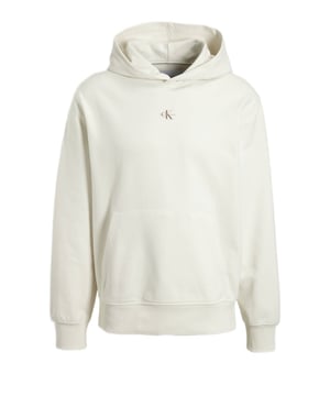 Sudadera de manga larga con capucha, bolsillo central, estampado, logo de algodón.