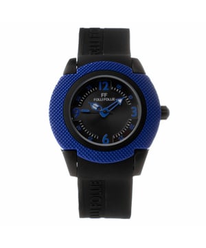 Folli Follie WF13Y028ZPU - Herrenuhr Quarz aus Edelstahl• Material: Edelstahl• Glas: Mineral• Armband: Silikon• Farbe: Schwarz Blau• Wasserbeständigkeit: 50 m (5 ATM)• Gehäusegröße: 40 mm