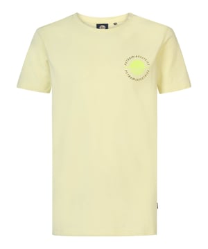 T-Shirt mit Rundhalsausschnitt und kurzen Ärmeln. Dieses T-Shirt ist mit einem im Brust- und Rückenbereich applizierten Petrol-Aufdruck versehen. In verschiedenen Farben erhältlich. Du schwankst zwischen zwei Größen? Nimm die größere Größe! Kurzarm-T-ShirtRundhalsausschnittIm Brust- und Rückenbereich applizierter Petrol-Aufdruck94 % Baumwolle, 6 % Elasthan