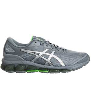 The Asics Gel-Quantum 360 VII Lite-Show Men's Grey Trainers are a high-performance athletic footwear option designed for comfort, support, and style. Asics, a well-known brand in the sports and running shoe industry, is known for its advanced technologies and innovation. Here are the key features and details of these trainers:

Key Features:

 Gel Cushioning Technology:  These trainers feature Asics' Gel cushioning technology throughout the sole, providing superior shock absorption and impact protection. The Gel cushioning is designed to deliver a comfortable and responsive ride during various activities, including running and training.

 360-Degree Cushioning:  The Gel-Quantum 360 series is characterized by its 360-degree cushioning system, offering all-around support and comfort for your feet.

 Lite-Show Technology:  Lite-Show technology typically includes reflective details or materials on the shoes, enhancing visibility in low-light conditions. This can be particularly important for safety during nighttime or early morning runs.

 Breathable Upper:  The upper part of the shoe is often constructed from breathable materials that help keep your feet cool and comfortable. Proper ventilation is essential during physical activities.

 Seamless Construction:  Many Asics trainers, including the Gel-Quantum series, feature a seamless construction to reduce the risk of irritation or blisters caused by friction.

 Durable Outsole:  The outsole is typically made from durable rubber with a multidirectional tread pattern, providing reliable traction and durability for a variety of surfaces.