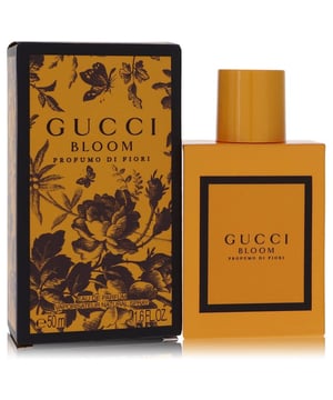 Gucci Bloom Profumo di Fiori is an amber floral fragrance, launched in 2020 that embodies the spirit of the modern woman. This fragrance is designed to evoke the same sense of timeless beauty and sophistication. It features top notes of jasmine and rangoon creeper, middle notes of tuberose. Jasmine and ylang-ylang, and base notes of musk, benzoin, sandalwood, orris, solar and woodsy notes. This unique blend creates a sensual and feminine aroma that lingers on the skin.