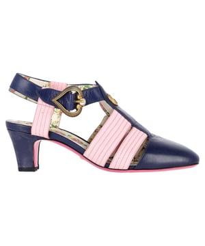 VINTAGE, RRP AS NEW
Step into luxury with the Gucci GG Logo T-Strap Mid-Heeled Sandals in vibrant blue and pink leather. These eye-catching sandals feature the iconic GG logo, beautifully blending high fashion with playful color. The T-strap design provides a flattering silhouette, while the mid-heel offers comfort and stability for all-day wear. Perfect for dressing up a casual outfit or adding flair to an evening ensemble, these sandals are a versatile addition to your footwear collection. Elevate your style and make a bold statement with these stunning Gucci sandals.

Gucci GG Logo T-Strap Mid-Heeled Sandals in Blue and Pink Leather

Condition: Very good
Signs of wear: Minor signs of wear
Packaging: Dust bag
Color: Multicolor
Material: Leather | leather
Size: EU36.5/UK3.5/FR37.5/IT36.5/US6.5
Measurements: Heel height: 80; Insole length: 260
SKU: NAPPUGBSH400793W