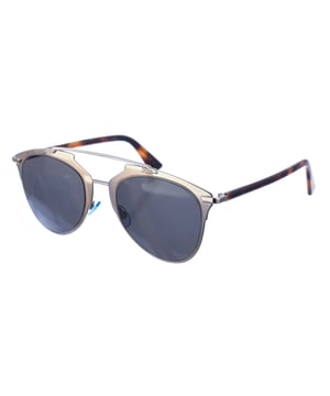 Women's sunglasses, with metal frames.
 Aviator-shaped frame.
 Acetate temples.
 100% UV Protection.
 Anti-reflective lenses.
 Includes certificates of authenticity and warranty.
 Measures: Measurements: Lens height: 47 mm, Lens width: 52 mm, Bridge: 21 mm, Temples: 140 mm.
 Composition: Metal
 Care:
Cleaning and maintenance:
 - Clean the glasses with soap and water (neutral).
 - Do not use dirty or abrasive cloths, which may alter the characteristics of the filters.
 - Use only original accessories and spare parts.