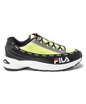 Omarm de Chunky Trainer Trend met de Dstr97 Men's Trainer van Fila. De heldere Neon en zwarte Lace Up heeft het kenmerkende Dna van het merk en is afgewerkt met een comfortabele gewatteerde voering voor uw comfort.