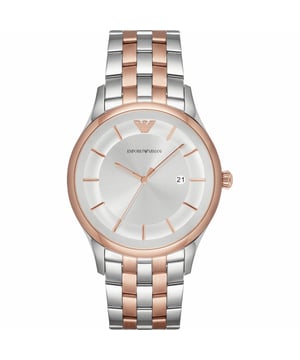 Emporio Armani AR11044 - Reloj para hombre cuarzo acero inoxidable• material: acero inoxidable• cristal: minèral• pulsera: acero inoxidable• correa: plata oro rosa• resistencia al agua: 50 m (5 ATM)• tamaño de la caja: 43 mm