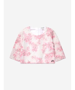 Presenting the elegant Girls Cherry Blossom Lace Blouse in White by Guess. An epitome of class and comfort that will revamp your girl's wardrobe.  Whimsical Design: The cherry blossom inspired print is captivating, playful, and fashion-forward. Supreme Comfort: Crafted from luxury materials, it promises ultimate comfort for everyday wear. A Style Statement: This blouse by Guess can transform any regular outfit into a style statement.Add this gorgeous piece to your child's collection and watch them bloom!
