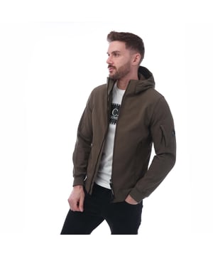 Heren C.P. Company Shell-R Google Jacket in groen.- Verstelbare capuchon met goggle.- Volledige ritssluiting.- Beveiligde voorzakken.- Verstelbare zoom.- 94% Polyester 6% Elastane.- Ref: 17CMOW013A683