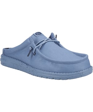 Moc-shaped business in front and easy-on, slipper vibes in back. The Wally Slip Canvas has cushion throughout with a festive, speckled midsole for a party in a snap.