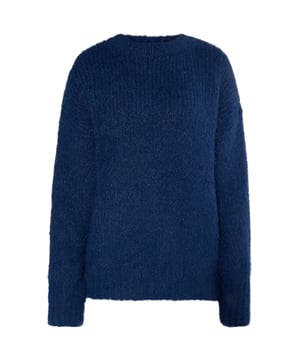 Der weiche, haarige Strick kommt bei dem Pullover von DreiMaster Vintage besonders schön zur Geltung. Seine klassische, gerade Form mit Rundhalsausschnitt und abschließendem Rippbündchen ist ein lässiges Basic-Modell, das ebenso saisonübergreifend wie vielfältig kombinierbar ist.  Strickpullover