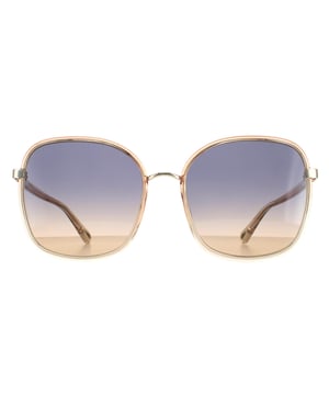 Chloe Square señoras de cristal naranja se desvanecen y oro azul a marrón gradiente Ch0031s Franky gafas de sol son un estilo cuadrado moderno hecho de acetato ligero. El logotipo de Chloe luce en las finas patillas para garantizar la autenticidad de la marca.