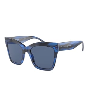 Giorgio Armani Vrouwen Zonnebril AR8175-595380 - Materiaal: Acetaat - Kleur frame: Blauw - Afmetingen: 52/19/145 mm (Diameter lens / Brug formaat / Lengte veren)