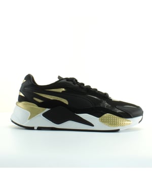 PUMA RS-X Gold Black Synthetic Unisex Lace Up entrenadores 374253 01