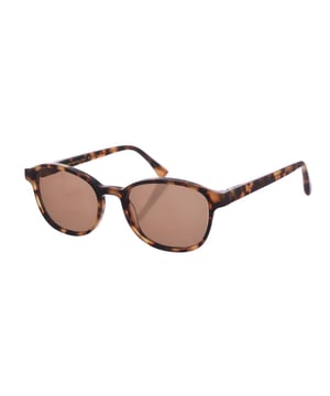 Gafas de sol Aragoto.
Gafas de sol Zen con montura de acetato.
Color Habana
Forma cuadrada.
Lentes de color Marrón
Patillas de acetato.
100% Protección UV. 
Incluye una funda neutra de tela.

Medidas:  Alto lente: 47 mm
Ancho lente: 50 mm.
Puente: 19 mm.
Patillas: 145 mm.


Limpieza y manutención:
-Limpiar las gafas con agua y jabón (neutro).
- No utilice paños sucios o abrasivos, que puedan alterar las características de los filtros.
- Utilice solo accesorios y repuestos originales.