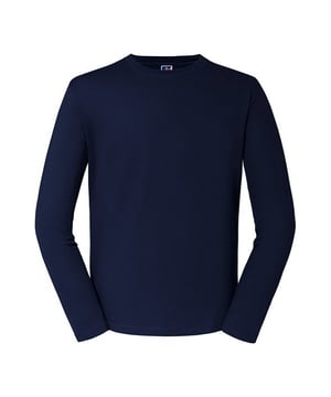 100% ringgesponnene Baumwolle. Stoff: Einfacher Jersey. Muster: Einfarbig. Passform: Klassisch. Ausschnitt: Rundhalsausschnitt, gestrickt, gerippt, oben genäht. Ärmel-Typ: Lang-Ärmel. Nackenband, abgeklebte Schultern. 180gsm. Nachhaltigkeit: Amfori, BSCI, Öko-Tex Standard 100 zertifiziert, WRAP zertifiziert.