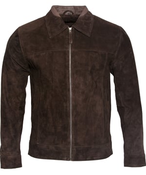 This contemporary jacket features a sophisticated shirt collar finish, is short in length and boats a stylish biker silhouette. Crafted from sumptuous Goat Suede, featuring a YKK zip front and buttoned cuffs to help provide a more customised fit. This biker jacket exudes style and is more than an essential fashion accessory for every male.