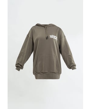 Tom Barron Damen-Kapuzenkleid – Logo-Rückseite in Oversize