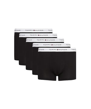 Boxer Tommy Jeans Pack x5 onbeperkt logo Man Zwart Katoen. Authentieke stadskleding van het merk Tommy Jeans - streetwear/sportkleding design van Tommy Jeans - Tommy Jeans voor herenmode, perfect voor het dagelijks leven - Tommy Jeans zwarte boxershorts passen perfect bij de rest van je garderobe - comfortabele katoenen stof - klassiek - Pack x5 onbeperkt logo -