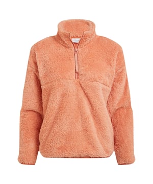 100% Polyester. Gewebetechnik: isolierend. Gewebe: Langer Flor, Langfaseriges Vlies, Weiche Haptik. Design: Unifarben. mit halbem Reißverschluss. Pflegeleicht. Taschenart: Zwei Seitentaschen, Reißverschluss. Bündchen: Gebunden, Elastisch. Saum: Gebunden, Elastisch. Weiter Stehkragen. Langärmlig. Nachhaltigkeit: Aus recyceltem Material. 36 DE: 86,36 cm. 38 DE: 90,17 cm. 40 DE: 96,52 cm. 46 DE: 114,3 cm. 44 DE: 109 cm. 42 DE: 102 cm.