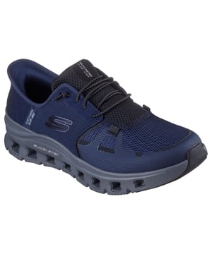 Zeigen Sie Ihren Komfort mit dem Glide-Step Pro. Dieses sportliche, vegane Design ist mit unserem exklusiven Fersenkissen ausgestattet und verfügt über ein technisches Gestrick mit Stretch-Schnürsenkeln, eine Skechers Air-Cooled Memory Foam-Einlegesohle und eine Glide-Step-Zwischensohle.