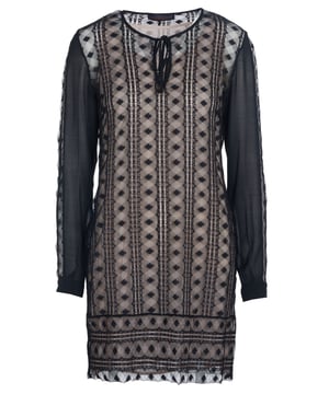 100% polyamide; Trussardi jeansjurk; Model: 56D000791T000652 K299; Hoogwaardige afwerking; ondergoed; lange mouw; knielengte; Trussardi Jeans-logodetails