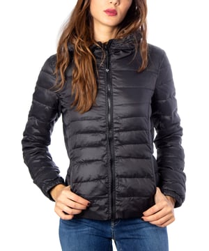 Dames Only Tahoe Hooded Jacket in zwart.- Gewatteerd jack met capuchon.- Ritssluiting over de hele lengte.- Lange mouwen.- Twee steekzakken.- Elastisch trekkoord onder elke mouw.- Elastisch trekkoord bij de capuchon.- Buitenmateriaal: 100% nylon. Binnenvoering: 100% nylon. Vulling: 100% polyester. - Ref:15156569B