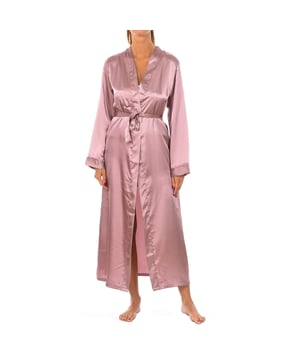 Damesbadjas.
 Wikkeljas met geribde afwerking.
 Bijpassende koordsluiting.
 Naden in toon zichtbaar.
 Samenstelling: 100% polyester
 Onderhoud:
Handwas.
 - Geen bleekmiddel gebruiken.
 - Geen droger gebruiken.
 - Ondersteunt strijken.
 - Niet chemisch reinigen.