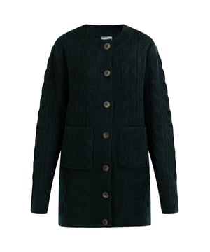 geen voering/geen voering, geen vulling  Vest met knopen