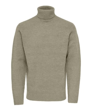 tylish Men's Knitted Pullover with a cozy roll neck design for added warmth during chilly days.

Long sleeves provide extra coverage, making it perfect for the autumn-winter season.

Regular length and various size options available to ensure a comfortable fit for all body types.

Crafted from a high-quality blend of 64% Acrylic, 26% Polyester, 8% Wool, and 2% Elastane, offering both softness and durability

Available in sunset, navy, and rock colours, Suitable for daily wear, casual outings, and outdoor activities during the autumn-winter season.