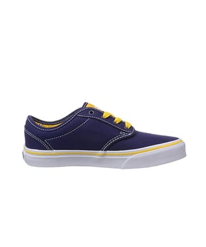 Vans Atwood Low Top Lace-Up Purple Canvas Kids Plimsolls Znrfp7