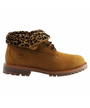 Timberland AF Authentics Lace-Up Botas para mujer de cuero nobuck marrón 8139A