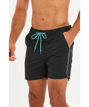 These swim shorts from Threadbare are made of quick-drying, recycled polyester with a mesh liner. They feature an elasticated waistband with adjustable drawstring and 2 side pockets. Perfect for the beach or by the pool. Other colours and prints available.