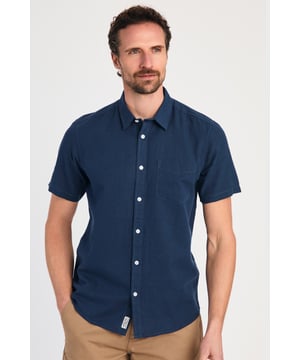 Upgrade your summer wardrobe with this short-sleeved, linen shirt from Tokyo Laundry. Made from a breathable blend of linen and cotton, this shirt offers comfort and style with its classic fit. The shirt features button fastening and a chest pocket. Machine washable for easy care.