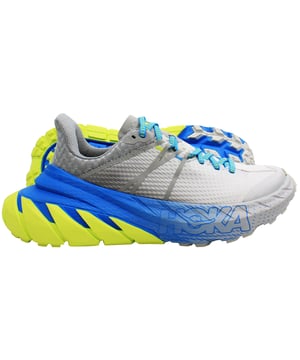 Elevate your running experience with the Hoka One TenNine Unisex Running Shoes, meticulously crafted for unparalleled comfort and performance. Designed to meet the needs of both seasoned runners and casual joggers, these shoes offer a blend of innovative technology and sleek aesthetics. 
Key Features: 
- Maximum Cushioning: 
The TenNine features Hoka's signature oversized midsole, providing an exceptional level of cushioning that absorbs impact and offers a smooth, plush ride. 
- Rockered Geometry: 
With its aggressive rocker profile, the TenNine promotes a smooth and efficient gait cycle, helping you transition seamlessly from heel to toe for a more fluid stride. 
- Durable Outsole: 
Equipped with a rugged rubber outsole, these shoes deliver superior traction and durability on various surfaces, ensuring reliability and grip in all conditions. 
- Breathable Mesh Upper: 
The lightweight, breathable mesh upper enhances ventilation, keeping your feet cool and comfortable during intense runs. 
- Supportive Fit: 
Designed with a supportive and adaptive fit, the TenNine features a plush, padded collar and a secure lace-up closure, offering a snug yet flexible fit for all-day comfort. 
- Unisex Design: 
Styled in a versatile grey hue, these shoes cater to both men and women, ensuring a modern and adaptable look suitable for various running outfits. 
Whether you're hitting the trails or pounding the pavement, the Hoka One TenNine Unisex Grey Running Shoes offer a premium running experience characterized by exceptional cushioning, stability, and style