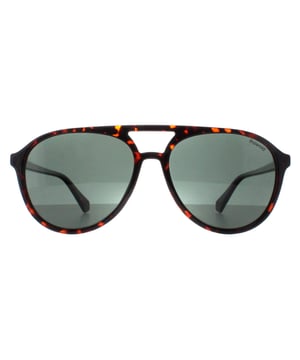 Las gafas de sol Polaroid Aviator Unisex Verde Habana Polarizadas PLD 4162/S son una fusión perfecta de diseño moderno y protección ocular de alto rendimiento. Con una elegante montura de aviador, estas gafas de sol ofrecen un aspecto contemporáneo que complementa varias formas de cara y estilos. Las lentes polarizadas avanzadas reducen significativamente el deslumbramiento y mejoran la claridad visual, garantizando una experiencia visual nítida y cómoda incluso en condiciones de mucha luz.