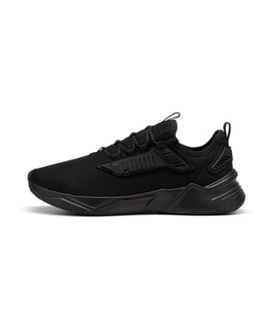 PRODUCT STORY: Hit the streets at pace in the Retaliate 3. The upper features a modern burrito construction in the collar, ensuring a perfect fit and enhancing ease of entry. Zoned rubber on the outsole provides traction in key areas while a colour dam allows for unique PUMA branding to pop in the rubber.  FEATURES & BENEFITS: The upper of the shoes is made with at least 20% recycled materials, SOFTFOAM+: Step-in comfort sockliner designed to provide soft cushioning thanks to its extra thick heel. DETAILS: Lace closure, Breathable mesh upper, Upper with burrito-construction collar, Heel TPU wings, Heel-to-toe drop: 8mm, Surface type: Road running, Recommended for: neutral pronators,