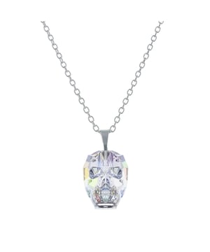 Collar Skull EXCLUSIVE EDITION con cristales de Swarovski aurora boreal plateado• colección: Skull Bead• material: cristales de Swarovski, metal rodiado plateado• dimensiones: 19x19 mm• color: aurora boreal• longitud del collar: 45 cm• tipo de cierre: mosqueton