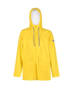 100% Polyurethane coloured transparent fabric. Coolweave 100% sustainable cotton printed poplin fabric. Durable water repellent finish. Plain and all over print options. Grown on hood with drawcord adjusters. 2 x lower patch pockets with branded snap fastenings. Shaped hem.
